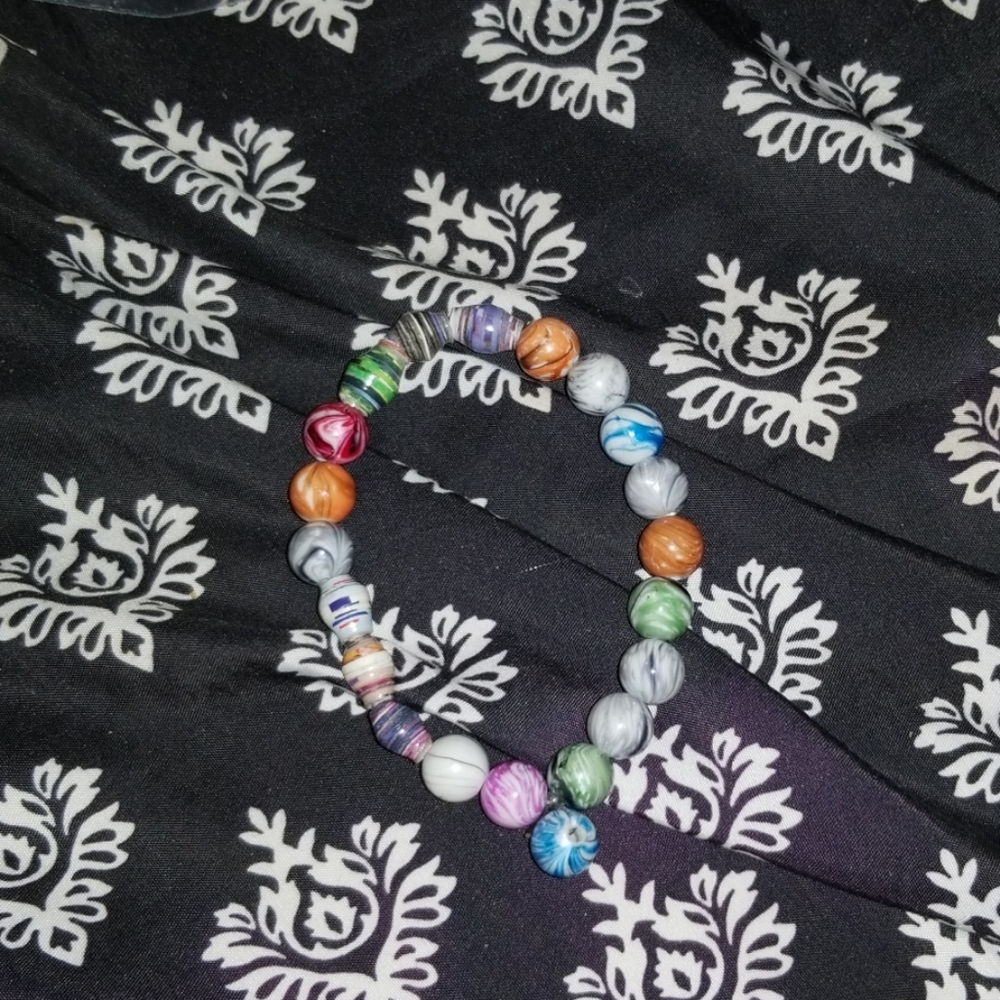 multiple color bracelets